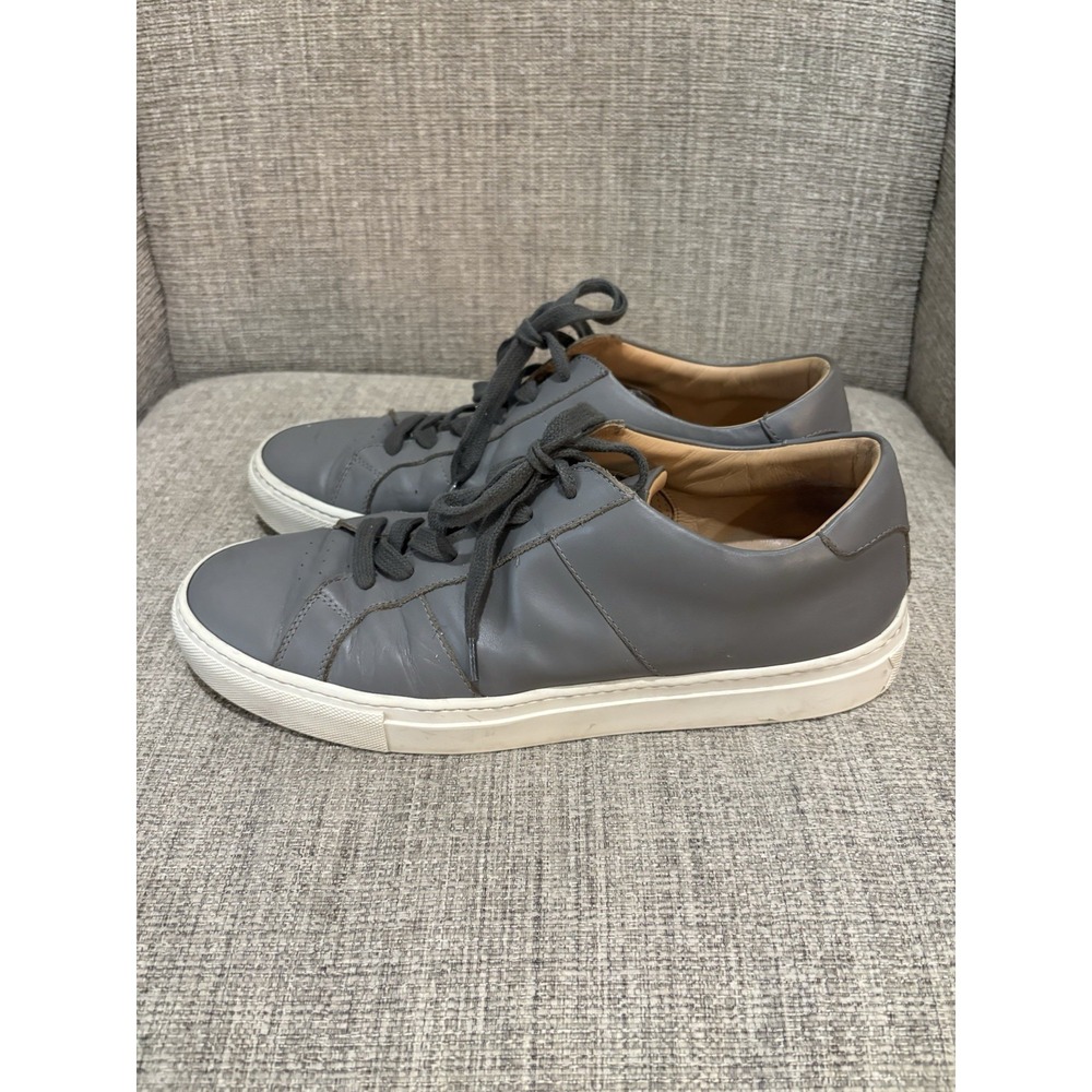 Greats Men's Royale Leather Sneakers Gray Size 10.5